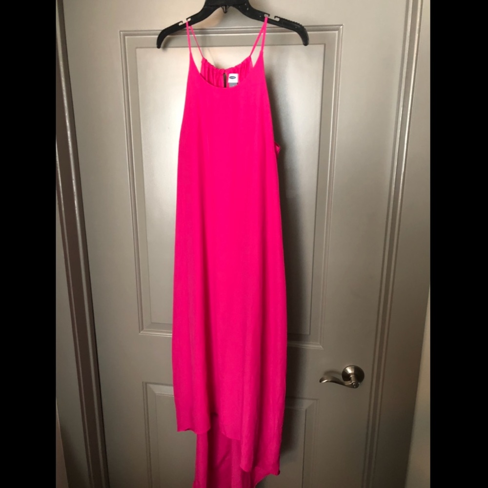 Hot pink High low dress